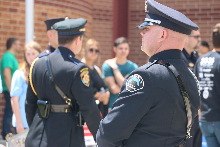 Law enforcement from across the Denver metro area gathered at Cherry Hills Community Church on May 15 for a celebration of life service for Kendrick Castillo, who was killed in a May 7 shooting at STEM School Highlands Ranch.